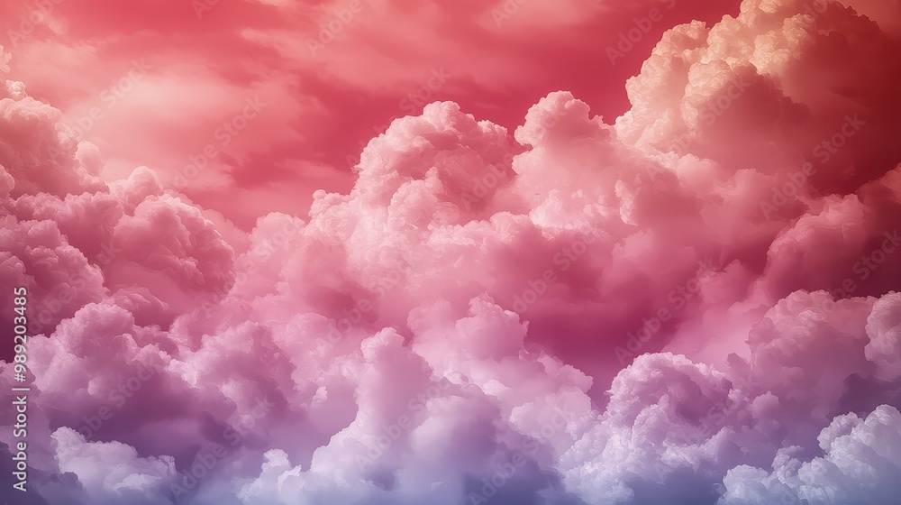 A pink and purple sky with clouds. The sky is a mix of pink and purple, giving it a dreamy and romantic mood A pink and purple sky with clouds. The sky is a mix of pink and purple, giving it a dreamy and romantic mood