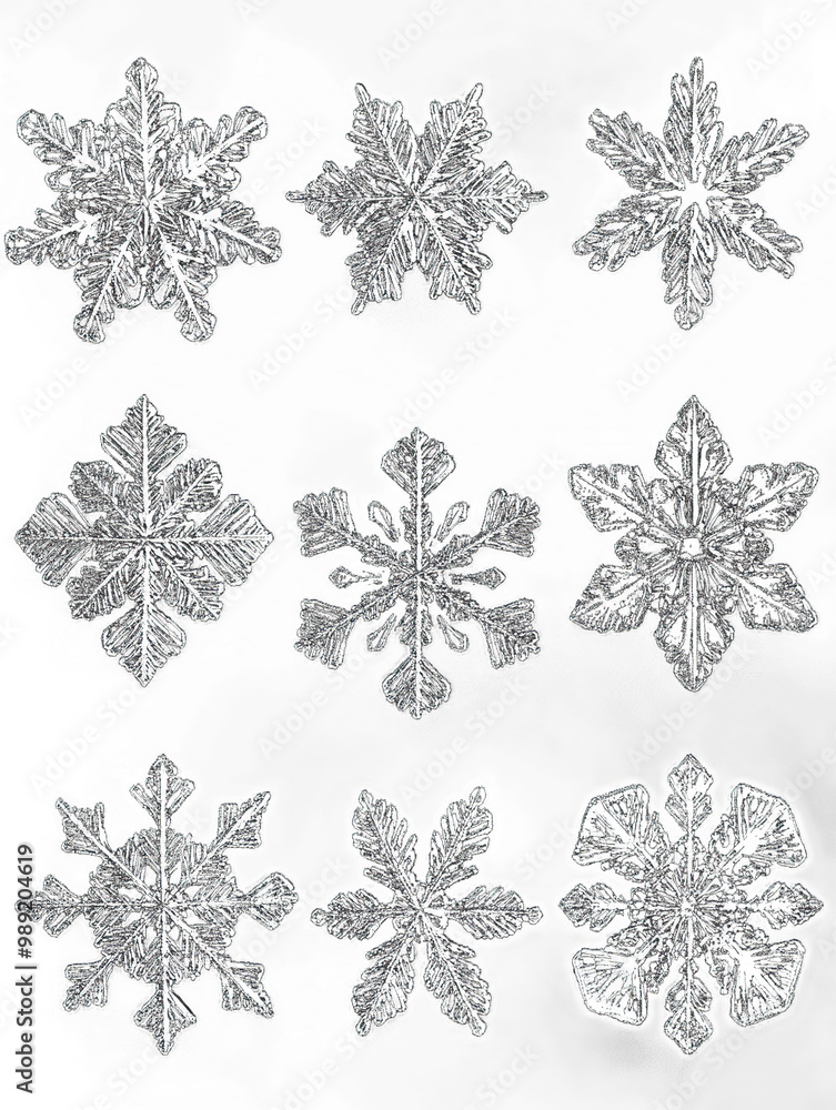 snowflakes as element on transparent background snowflakes as element on transparent background