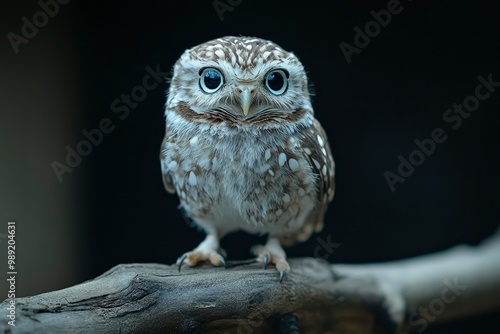 A Curious Little Owl Perched on a Branch