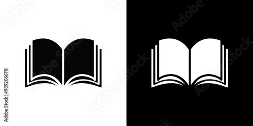 Book icon Isolated flat vector in outline