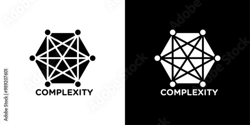 Complexity icon Isolated flat vector in outline