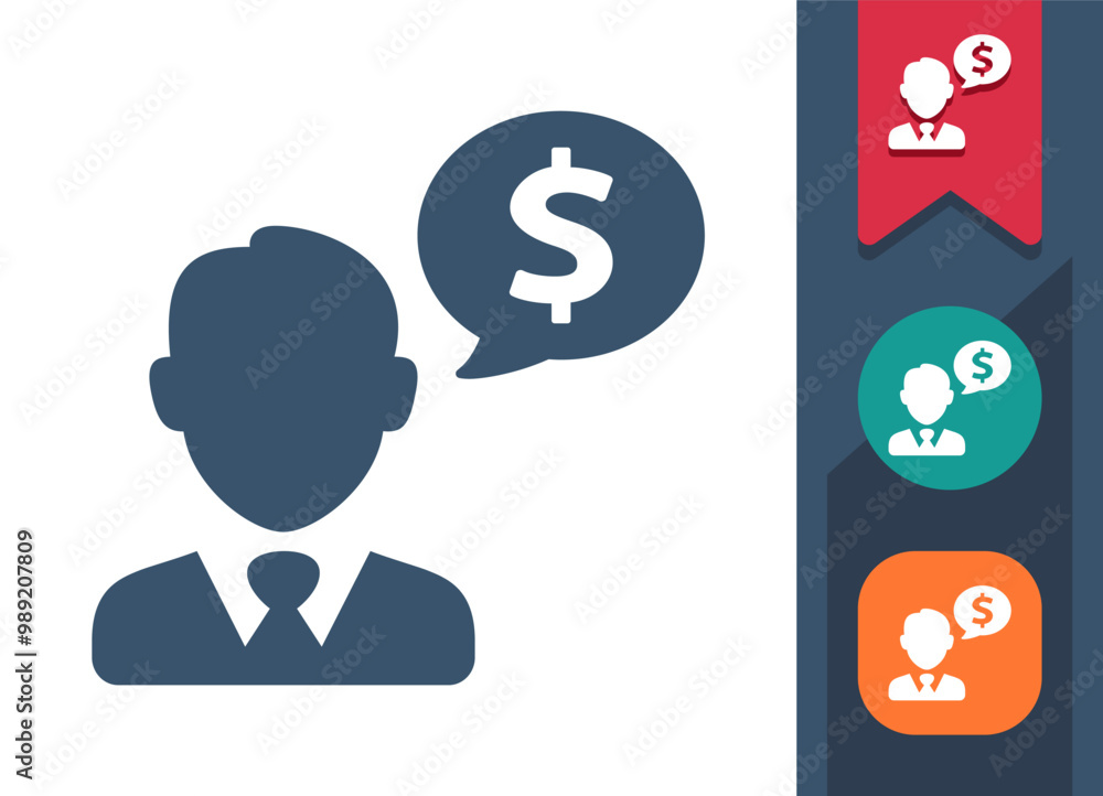 Banker, Investor, Businessman, Politician Icon Banker, Investor, Businessman, Politician Icon