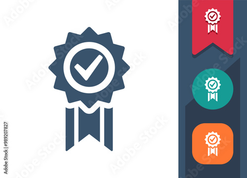 Award, Ribbon, Medal, Prize Icon