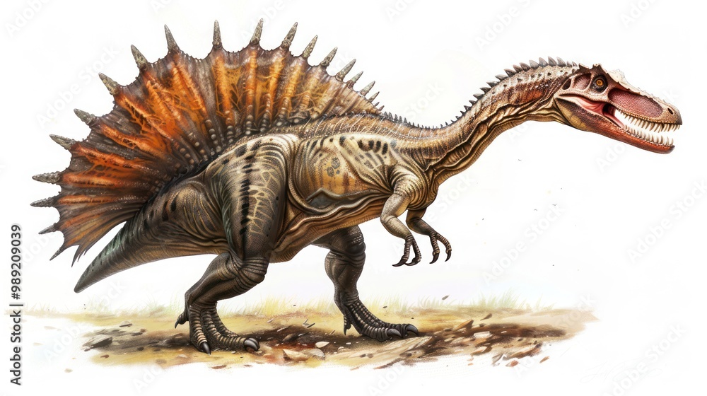 Obraz premium Spinosaurus Dinosaur Illustration