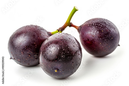 A fresh muscadine grape isolated on white