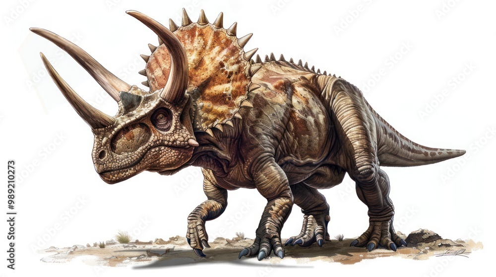 Triceratops Dinosaur Illustration Triceratops Dinosaur Illustration