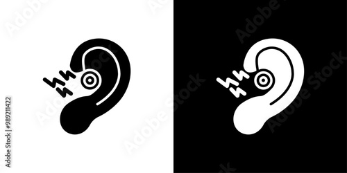 Otitis icon Isolated flat vector in outline