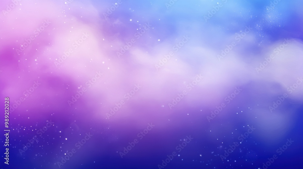 Fototapeta premium Dreamy pastel galaxy background with twinkling stars