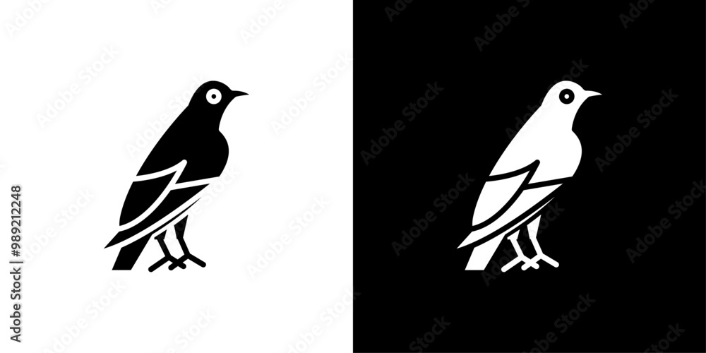 raven icon Isolated flat vector in outline raven icon Isolated flat vector in outline