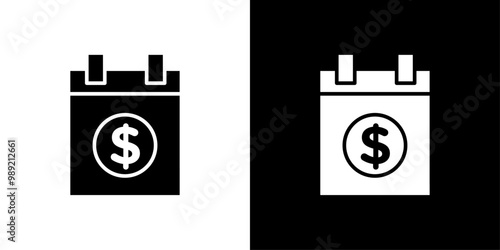 salary payday icon Isolated flat vector in outline