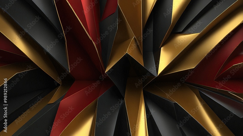 Obraz premium Free photo Red , purple and yellow abstract painting new shap background
