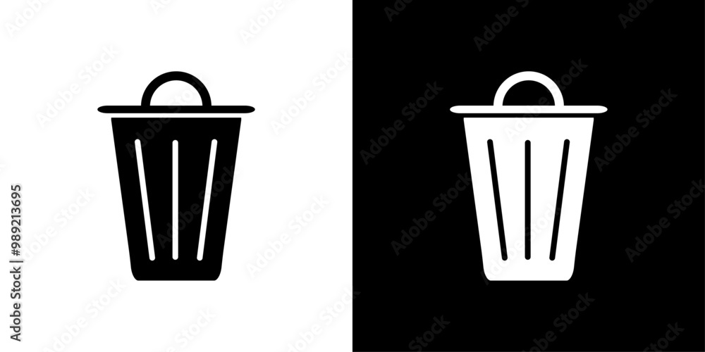 Trash icon Isolated flat vector in outline Trash icon Isolated flat vector in outline