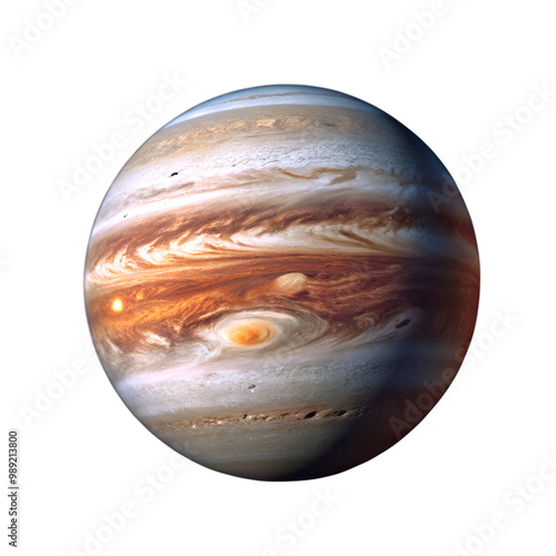 jupiter illustration isolated on transparent background
