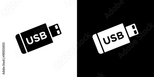 Usb icon Isolated flat vector in outline