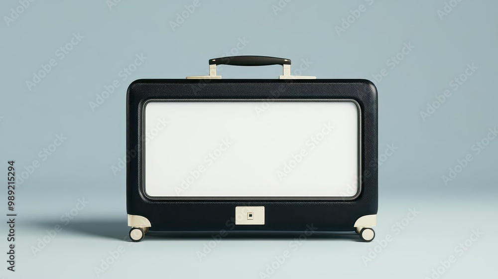 3D suitcase mockup, opening to reveal a blank space, ideal for travel product promotions 3D suitcase mockup, opening to reveal a blank space, ideal for travel product promotions