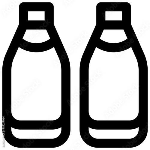 Milk. Editable Stroke vector icon.