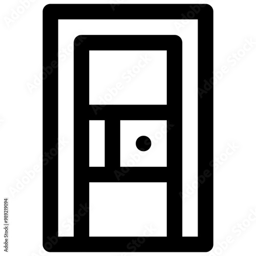 Prison. Editable Stroke vector icon.