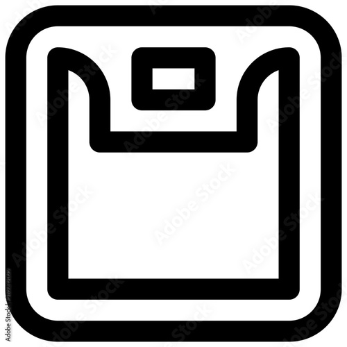 Scale. Editable Stroke vector icon.