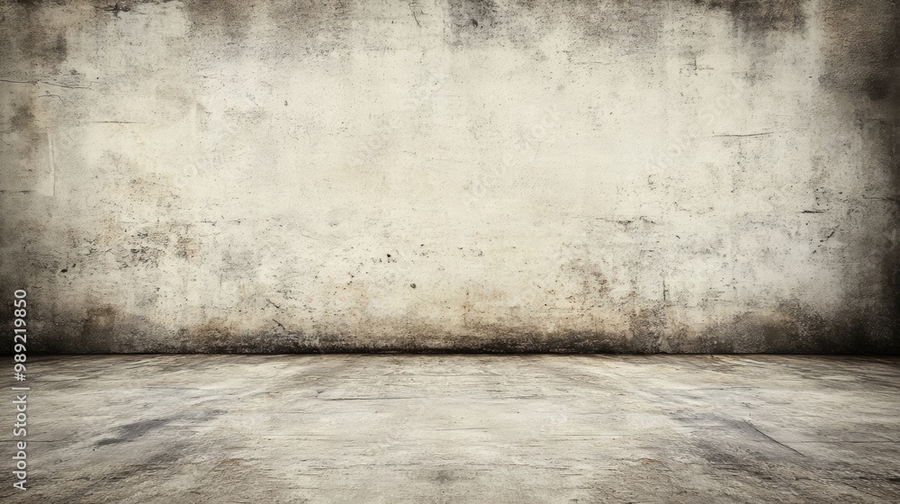 Rustic grunge concrete room with textured walls floor Rustic grunge concrete room with textured walls floor