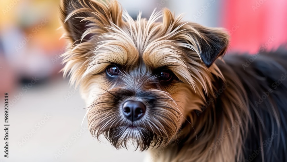Adorable Yorkshire Terrier Puppy Looking at Camera Adorable Yorkshire Terrier Puppy Looking at Camera