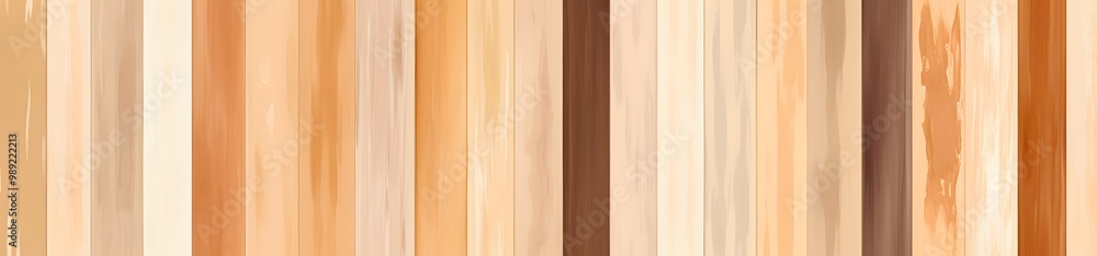 Fototapeta premium Seamless Wood Grain Stripes Pattern - Beige & Brown