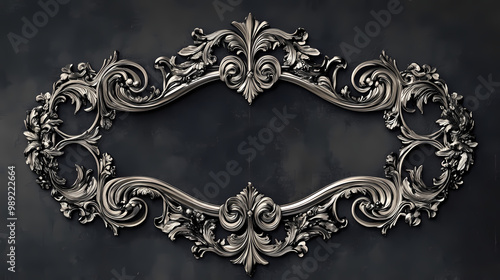 Ornate antique frames intricate victorian gothic and renaissance borders vintage design elements. Gothic Revival. Illustration