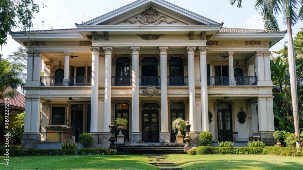 Fototapeta premium Classical Mansion with Columns