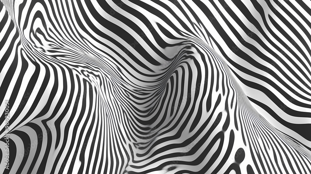 Op art pattern of black and white stripes. Op Art. Illustration Op art pattern of black and white stripes. Op Art. Illustration