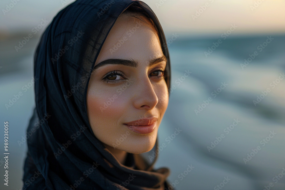 Arabian woman in traditional hijab clothes living in big city having modern life sports job leisure Generative AI Arabian woman in traditional hijab clothes living in big city having modern life sports job leisure Generative AI