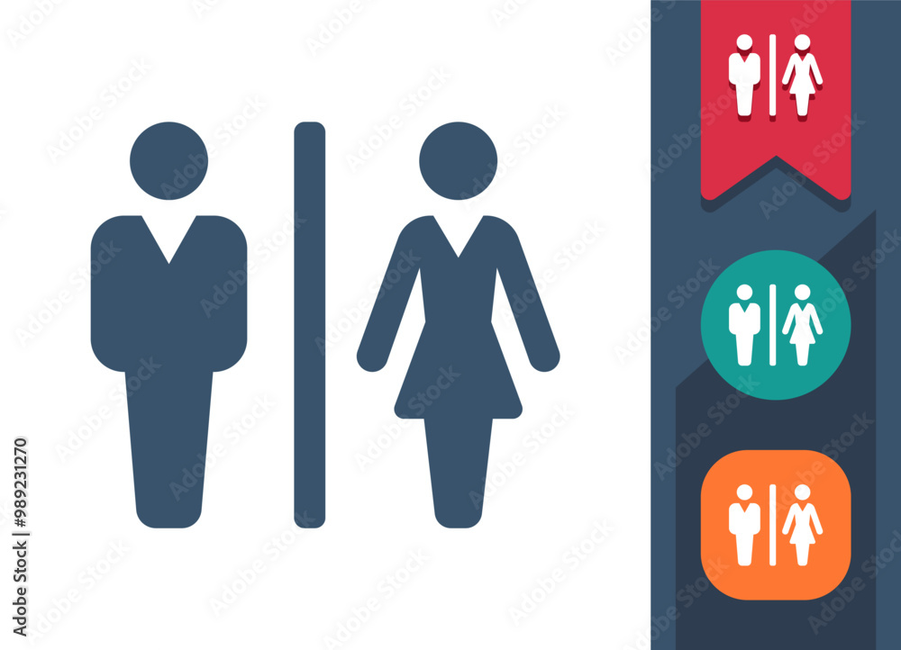Bathroom Symbol, Toilet, WC Icon Bathroom Symbol, Toilet, WC Icon