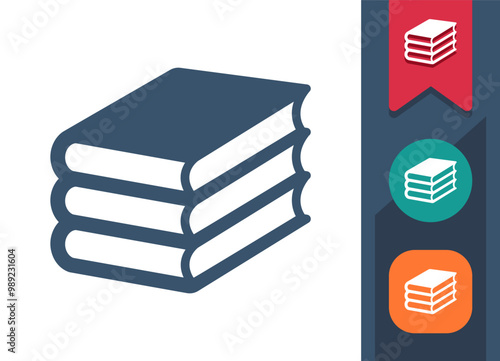 Books, Book Stack, Stack Of Books Icon