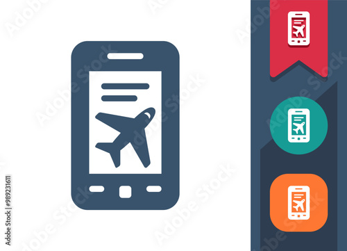 Booking, Flight Booking Icon