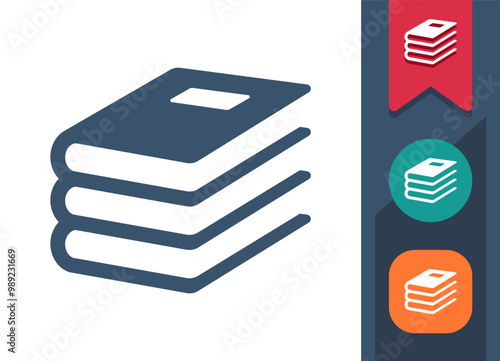 Books, Book Stack, Stack Of Books Icon