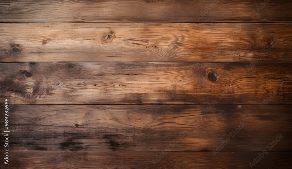 Fototapeta premium Rustic Aged Wood Plank Background Texture