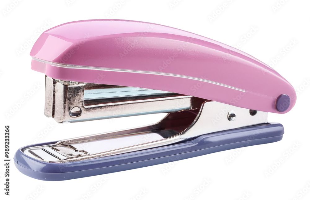 Pink Stapler Isolated on Transparent Background. Pink Stapler Isolated on Transparent Background.