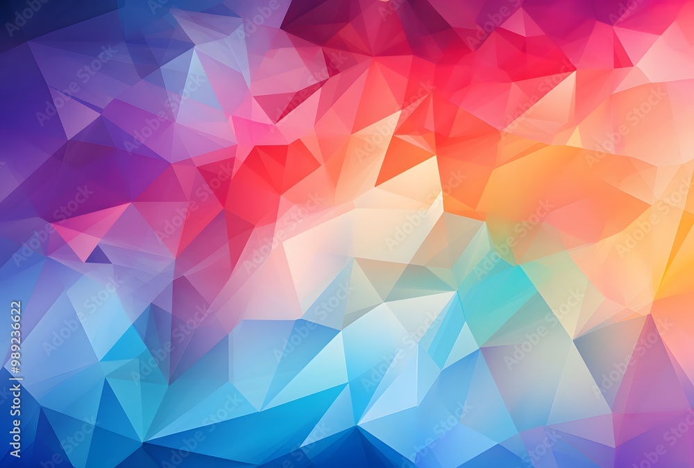 Abstract Geometric Colorful Triangle Pattern Background Abstract Geometric Colorful Triangle Pattern Background