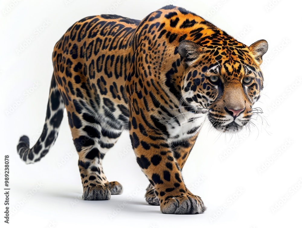 Naklejka premium Panthera on a white background