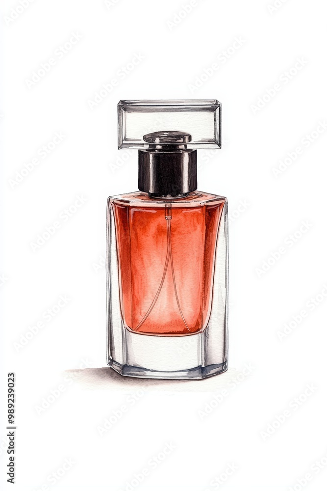 Elegant perfume bottle with a sleek design, showcasing a rich amber fragrance inside, perfect for beauty and style. Elegant perfume bottle with a sleek design, showcasing a rich amber fragrance inside, perfect for beauty and style.