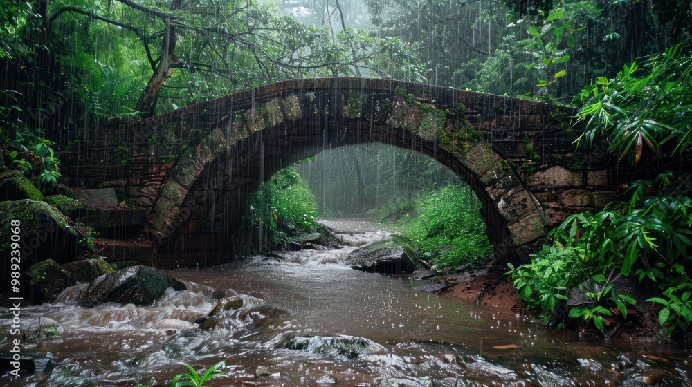 Stone Bridge in Rain Stone Bridge in Rain
