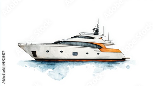 Elegant yacht design showcasing luxury and style, perfect for summer adventures on the water.