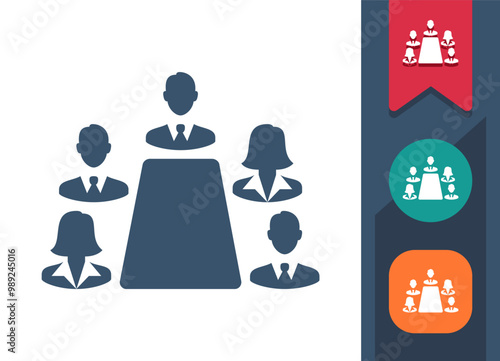 Business Meeting, Business Team Icon