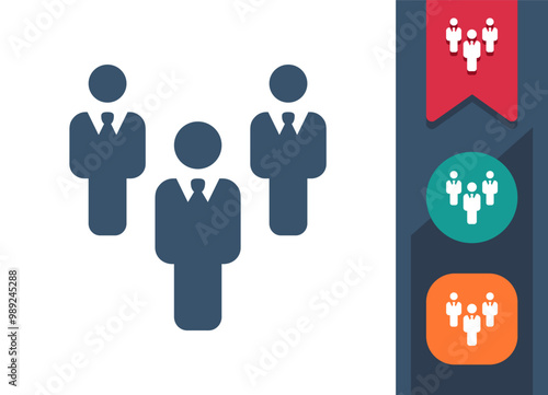 Business Team, Business People, Politician Icon