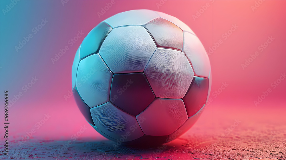 Naklejka premium Futbol Soccer Ball 3D Render
