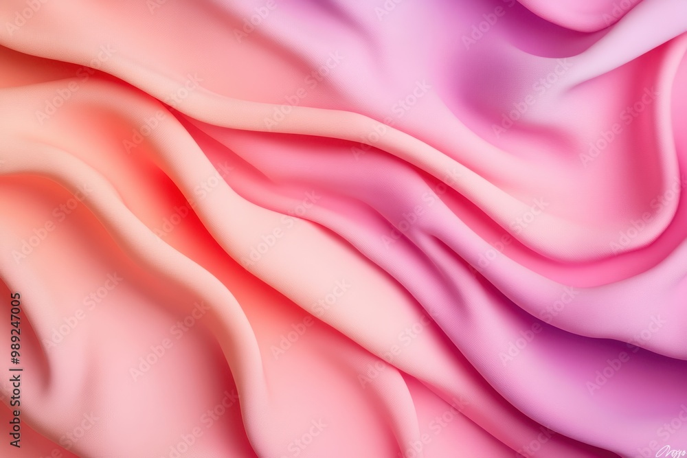 Obraz premium Serene Harmony - Abstract Background with Soft Lavender and Coral Gradient for Peaceful Meditation and Relaxation