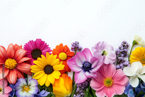 Beautiful flower image arrangement elements