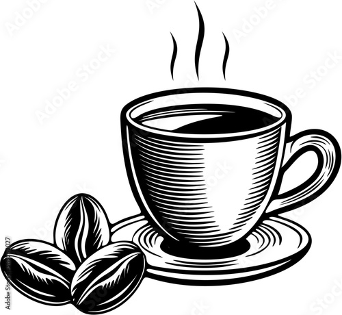 illustration coffee cup vector