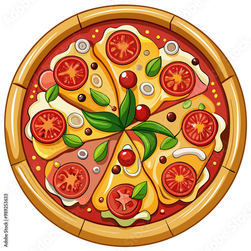 Savor the Flavors: Whole Pizza Loaded with Fresh Tomatoes, Cheese, Basil, and Onions"
Delicious Whole Pizza with Juicy Tomatoes, Creamy Cheese, Fresh Basil, and Onions"
Taste the Tradition: Whole Pi