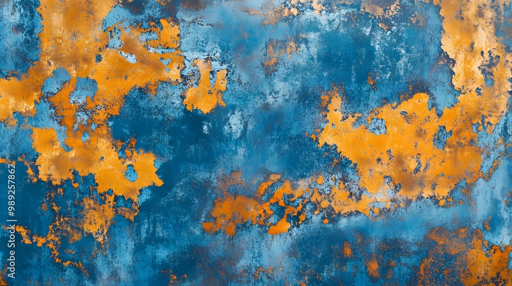 Abstract Blue Orange Grunge Texture Background Abstract Blue Orange Grunge Texture Background
