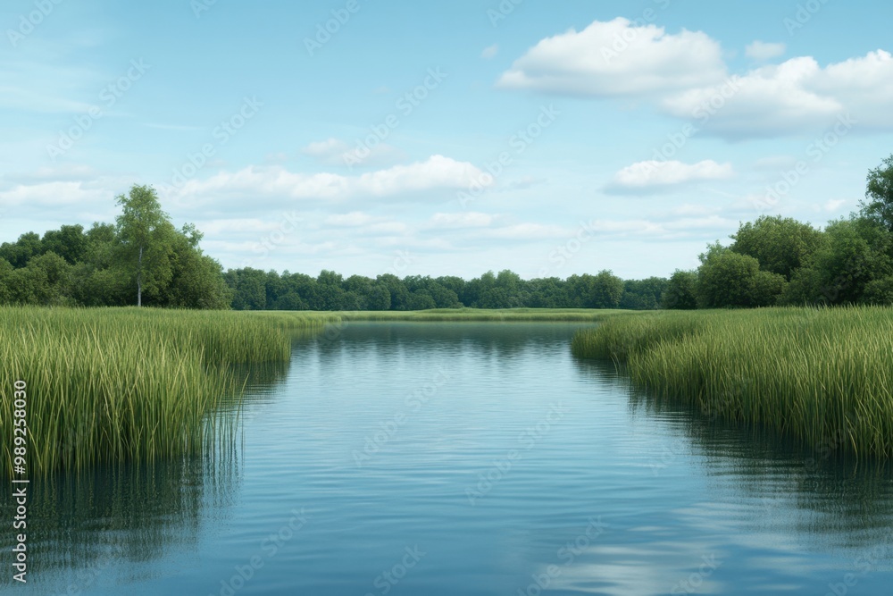 Serene Reflections: Tranquil Lake with Calming Rhythms for Relaxation in Nature Serene Reflections: Tranquil Lake with Calming Rhythms for Relaxation in Nature