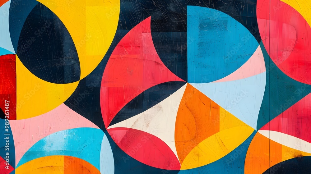 Abstract Geometric Shapes in Vibrant Colors Abstract Geometric Shapes in Vibrant Colors